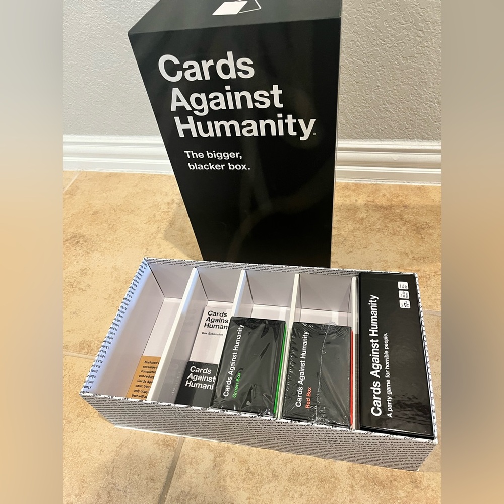 Huge Discontinued Cards Against Humanity Bigger Blacker Box Expansion Pack - Picture 8 of 9